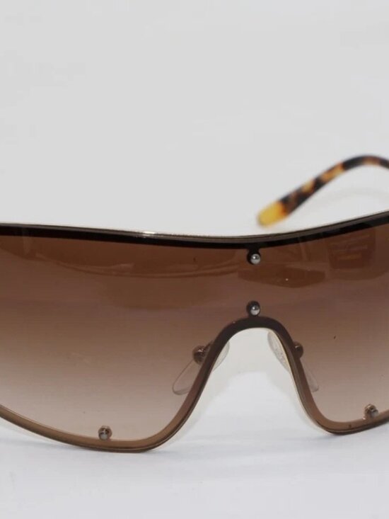 Prada Catwalk Shield Sunglasses SPR 73V ZVN - 6S1 120 - Brown/Leopard main image 12